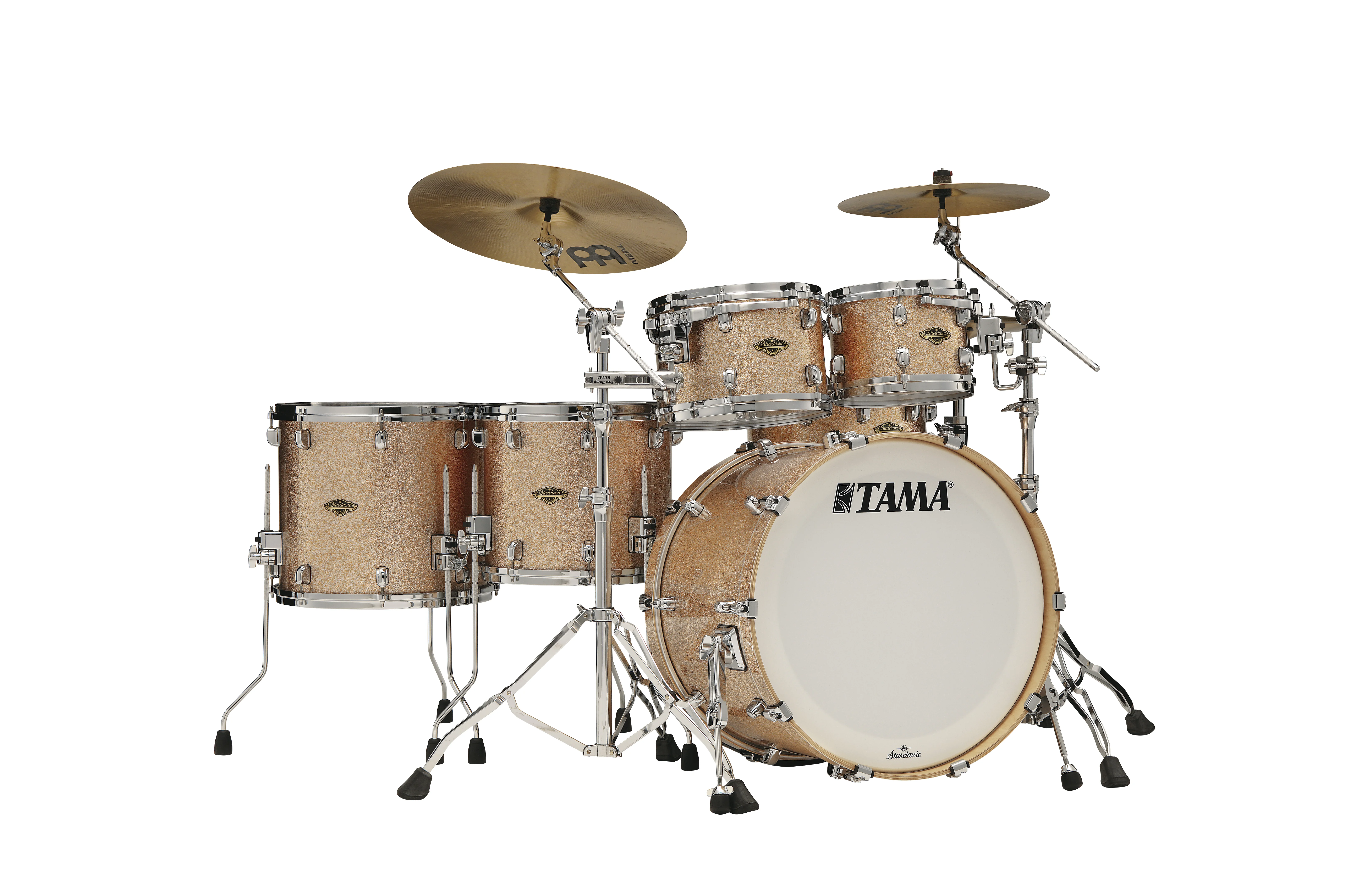 Starclassic Walnut/Birch Duracover Wrap Shell Kit 5 teilig - Vintage Champagne Sparkle